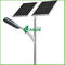 112W 14400LM 6500K Solar Panel Street Lights For Main Road 12M Pole