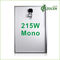 215 Watt Mono PV Solar Panel Grade A Solar Cell for Off-grid / Grid-tied System