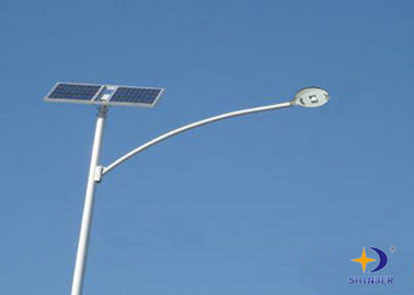 100 Watt LED Solar Street Lights With Beam Angle 0 - 90 Degree / White Pole