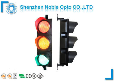 300mm High Flux Traffic Lights with PC sun visors , Solar traffic signal light