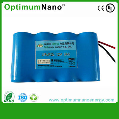 Solar Light Battery  5ah 12v Lifepo4 Rechargeable Battery High Energy Dencity