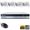 4CH Economic NVR KITS Onvif H.264 CCTV KIT HD 720P Waterproof IP Camera Wireless Security System With ICR