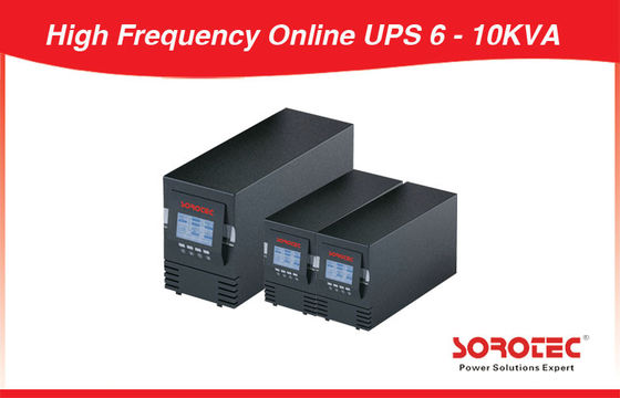 LCD RS232 SNMP Single Phase 60Hz High Frequency Online UPS 6 - 10kva For Computer, Telecom