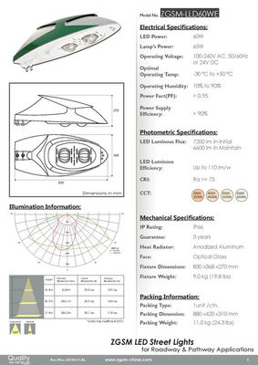 Waterproof High Power LED Street Lights