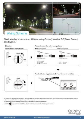 18000 lumen 165W High Power LED Street Light Fixtures 6000K 5500K 3500K