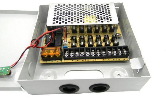 High Efficency CCTV Power Supplies AC100-240V 6 Channel , EN55022 Class B