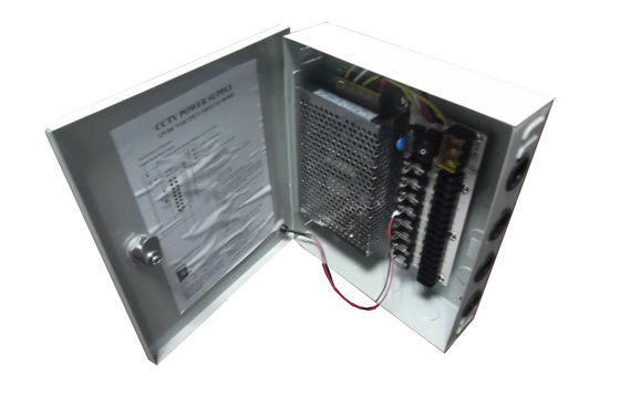 12V 5Amps CCTV Power Supply Box 9 Channel , CCTV Camera Power Supply