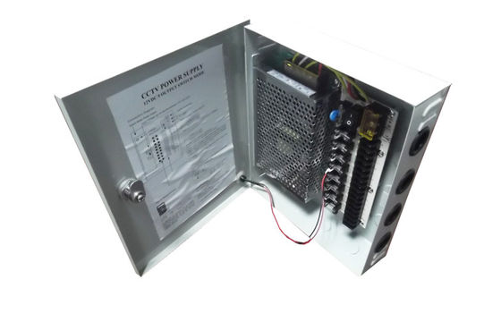 12V 5Amps CCTV Power Supply Box 9 Channel , CCTV Camera Power Supply