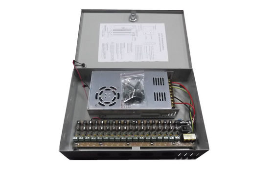 12VDC 300W CCTV Power Supplies 50Hz / 60Hz For IP Cameras , EN55011 Class B