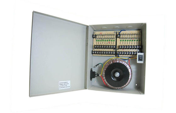 EN55011 Class B CCTV Power Supplies 400W 18 Channel , 50Hz / 60Hz