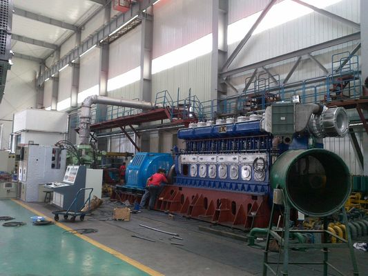 60MW Electric Station Genset Power Plant Heavy Fuel Oil Fired 3 Phase Diesel Engine