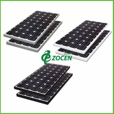 High Performance 80W 18V Sharp Monocrystalline Solar Panels Black