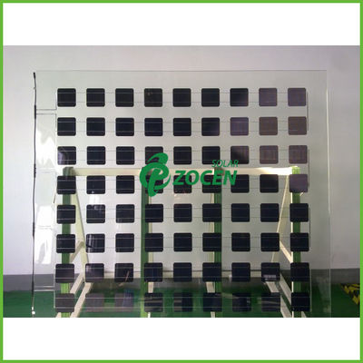 Transparent BIPV Double Glass Monocrystalline Solar Module 265 Watt BV / ISO