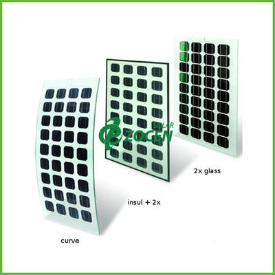 Roof Mounted Transparent PV Double Glass Solar Panel On - Grid Utility Solar Systems