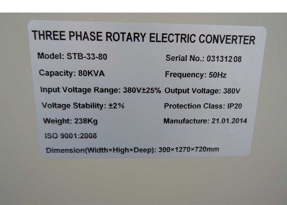 Indoor / Outdoor 80 KVA IP20 Three Phase Automatic Voltage Regulator