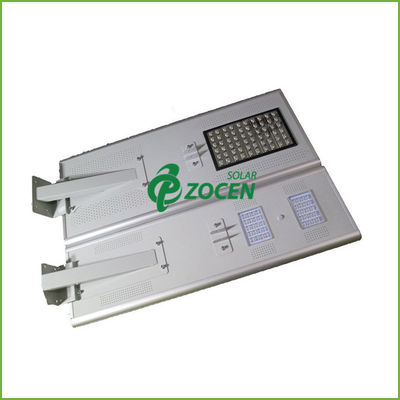 Ajustable IP65 60W Integrated Solar Panel Street Lights With Human Body Sensor