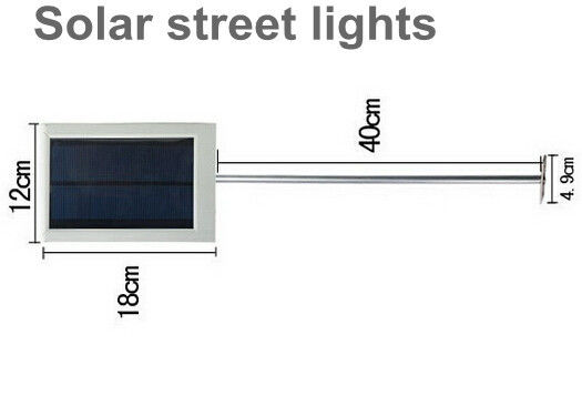 Epistar Chip Solar LED Street Lights With 3.7V  Li-Po Rechargeable Battery