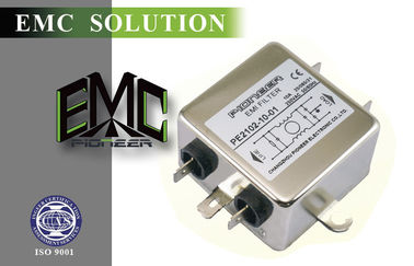 RFI Single Phase 50 / 60Hz Power Line Filter , High Performance