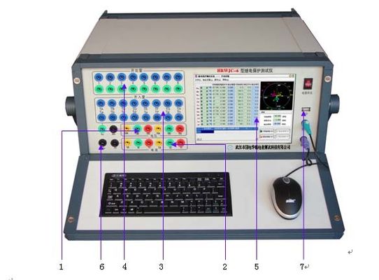 (6-phase of voltage, 6-phase of current )Computer relay tester